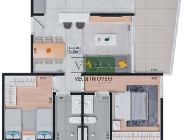 Apartamento para Venda em Caraguatatuba - 2